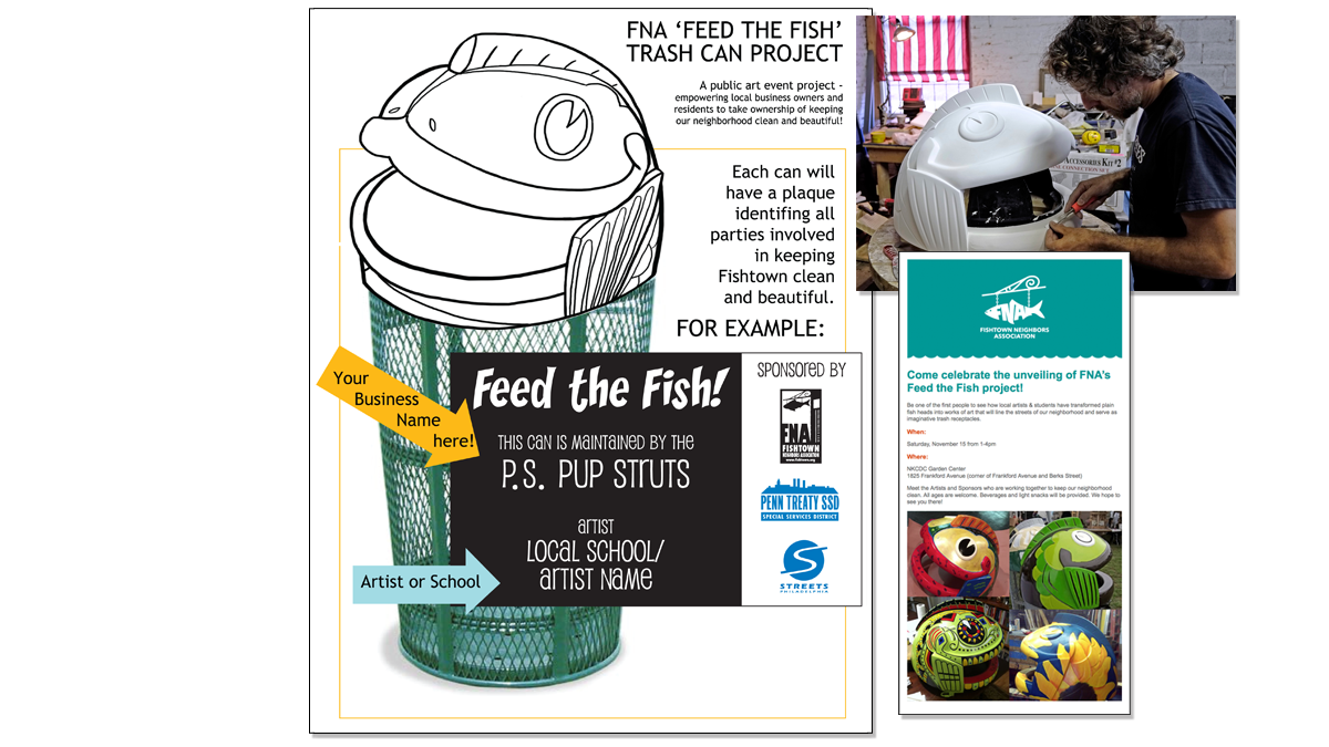 Photo and flyer collage of the program